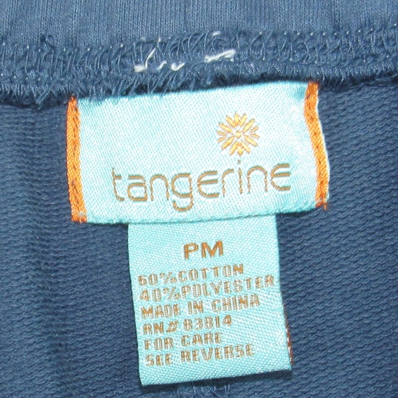 Casual Blue Pants Size PS, PM Drawstring Tangerine - Picture 3 of 4